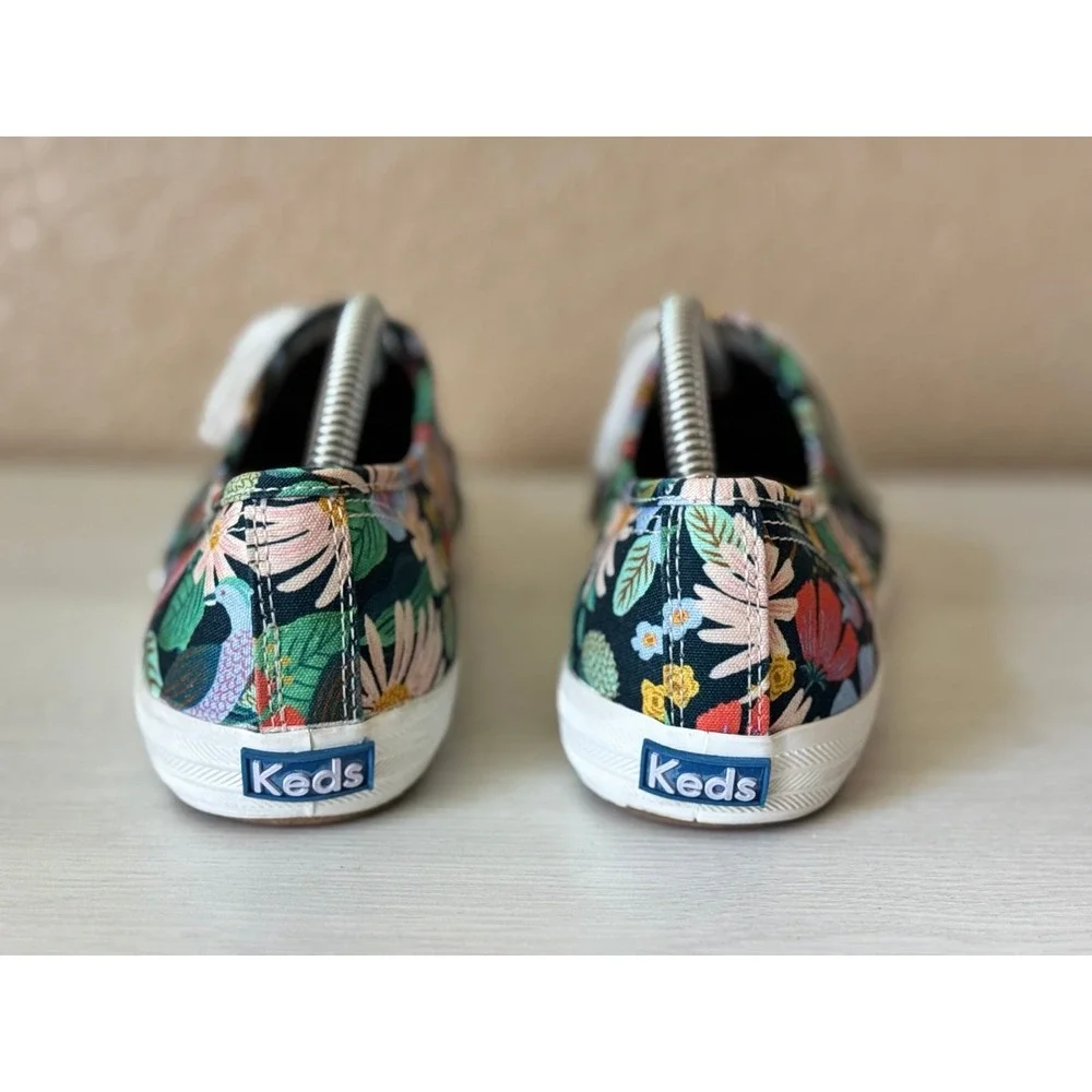 Keds x Rifle Paper Champion Dovecote blue floral summer sneakers